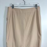 John Galliano Nude Beige Wool Silk Formal Skirt Tan Size 6 Photo 9