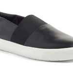 Vince  corbin women’s black leather slip on sneakers shoes size 11 Photo 0