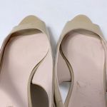 Miu Miu  tan patent leather gold heel slingbacks Photo 7