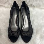 Kelly & Katie Lace Peep Toe Heels Size 10 B-24 Photo 2