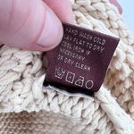 525 America Women’s Loose knit Sweater Pullover Cowlneck XS Fisherman Oversized Photo 4