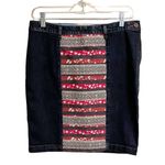 Anthropologie Holding Horses Ribbon Row Denim Skirt Size 29. Photo 7
