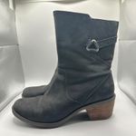 Teva  Black Leather Ankle Boots Side Zip Block Heel Women Size 8.5 Photo 0