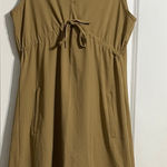 Athleta  Womens Tan Hooded Sleeveless Dress Size Small Photo 0