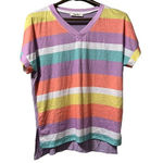 Haptics By Holly Harper Plus Short Sleeve shirt Tunic colorful Size Small‎ Photo 0