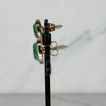 Claire's Irridescent Green and Gold Tone Bib Necklace with Matching Earrings Photo 8