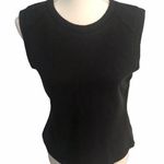 EXPRESS Jeans Metallic Black Short Sleeve Top Photo 0