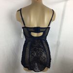 Tahari Blue Padded Sheer Camisole Lace Bra Corset Top 34B NEW Photo 1