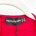 Pretty Little Thing NWT  Womens Bodycon‎ Corset Detail Ruched Midi Dress Size 4 Red Photo 5