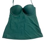 Old Navy  Tankini Swim Top Women's XS Green Underwire Halter Strap Padded Bra NEW Photo 2