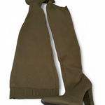 Bamboo  Olive Over the Knee Stretch Sock Boots Photo 0