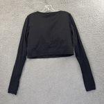 Lululemon Ebb To Street Long Sleeve Shirt Top Black Athletic Yoga Women's 12 Photo 1