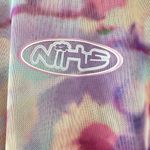 Nike Womens Size M Tie-Front Mesh Crop Top Floral Pastel Y2K Vaporwave Aesthetic Photo 6