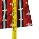 Womens Bee Print‎ Pajama Set Short Sleeve Top & Ruffle Shorts Loungewear** Red Photo 8