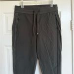 Athleta Headlands Hybrid Trek Mid Rise Jogger Olive Women's Track Joggers 8 Photo 3