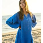 Citrine Swim Kate Dress in Caribbean Blue NWT Sz. XS Photo 1