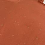 a.n.a  LARGE Orange Gold Pink Star Print Short Sleeve V-Neck Tee Shirt Top Photo 6