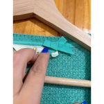 Anthropologie HWR 100% Cashmere Bow Cardigan Sweater Mint Green M Soft Luxury Feminine Preppy Photo 3