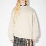 Acne Studios NWOT • fairview face sweatshirt oatmeal melange unisex sz S Photo 0