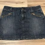 Juicy Couture  29 Denim Zipper Mini Skirt Photo 0