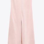 ZARA Strapless Satin Jumpsuit Photo 3