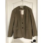 Commense Women's Business Casual Blazer Two Button Long Sleeve Camel XL NWT Tan Photo 2