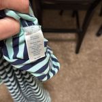 Sail To Sable STS  Striped Cabbage & Navy Sleeveless Maxi Dress woman size LARGE Photo 5