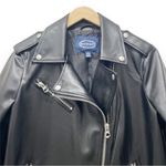 Scoop Faux Leather Moto Jacket Black Biker Jacket Women’s Size Medium Streetwear Photo 7