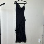 House Of CB  'Malila'‎ Black Ruffle Sheer Maxi Dress NW S Photo 10
