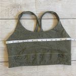Lululemon Olive Crisscross Strappy Sports Bra Photo 2
