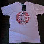 Pretty Little Thing NWT Pretty Little Things Baby Pink Printed Peace LogonTee XS Photo 0