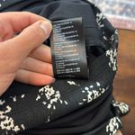 Anthropologie Sweetheart Puff Sleeve Textured Black Print Cropped Blouse Size M Photo 7