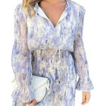 Bishop and Young  Women's Boho Botanical Print Mini Dress Size L Photo 0