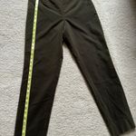 W By Worth Worth Woman’s Dark Green Velour Pants with Embroidery around the side zipper, Sz 6P Photo 11