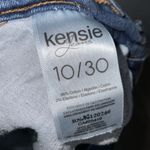 Kensie Blue Denim Cut Off Jean Raw Hem Cuffed High Waist Distressed Shorts 10 Photo 6