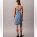 Calvin Klein Jeans denim Strappy mini Dress NEW Size Large NWOT Photo 3