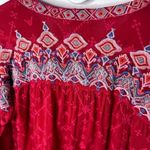 Johnny Was Gina tie neck heavily embroidered blouse NWT RARE Photo 3