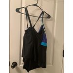 Beach Native Women's Plus Swim Tankini Top Tank Size 24W Blue Photo 7