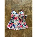 Island Escape Scorpio Underwire Tankini Top Dream On White Size 6 Photo 1