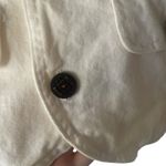 Chico's Cargo Vintage Size 1 Medium White Cotton Boho Tropical Outdoor Vest Photo 5