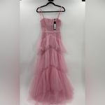 BCBGMAXAZRIA  Corset Tulle Gown in Pink Tint Photo 8