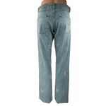 Nasty Gal Women's Blue Embellished Star Print Straight High Rise Denim Jeans 4 Photo 2