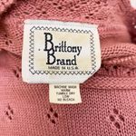 American Vintage Vintage 90's Pink Pointelle Knit‎ Cottagecore Sweater Top Medium Large Photo 2