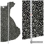 Ivy City Co Rae Dress Black Daisy Square Neckline Puff Sleeves Knee Length XS Photo 10