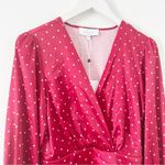 L'Academie  The Stella Mini Dress in Ruby Dot Polka Dot Revolve Size Small S NWT Photo 2