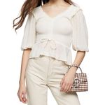 Topshop White Prairie Top Photo 0