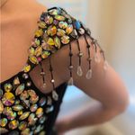 Johnathan Kayne Woman’s Size 0  Evening Gown Velvet Beaded Train Prom Wedding Photo 3