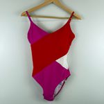 Summersalt The Marina One-Piece Swim Suit Women's Size 8 Lava Hibiscus Photo 1