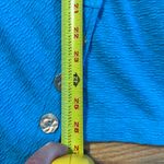 Soft Surroundings  Tunic Textured Long Sleeve Shirt Pullover Top Blue Small Photo 6