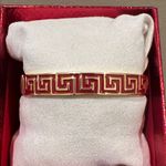 House of Harlow 1960 | Greek Motif Bangle Bracelet Red Photo 3